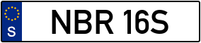 Trailer License Plate